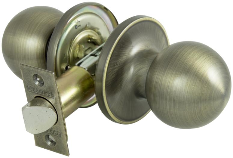 Prosource T3830V-PS Passage Door Locks - Knob, Antique Brass