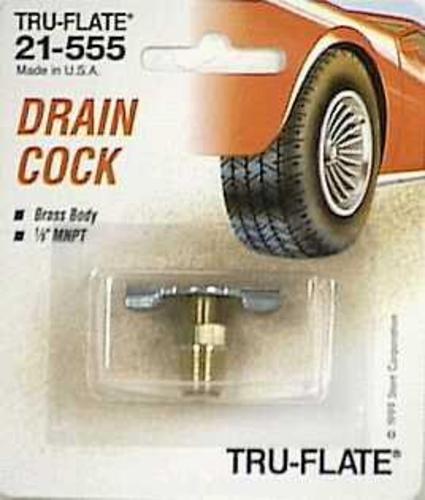 Tru-Flate 21555 Drain Cock 1/8 Npt