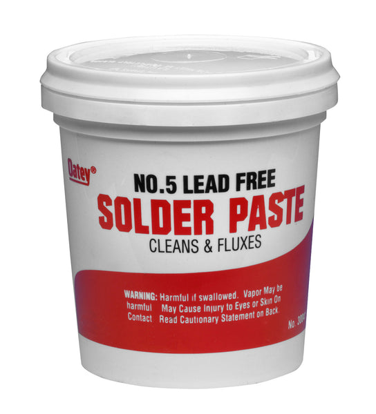 Oatey 30013 No. 5 Lead-Free Paste Flux, 4 Oz, Amber