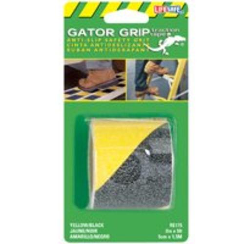Gatorgrit RE175 Safety Grit Tape, Yellow & Black, 2" x 5&#039;