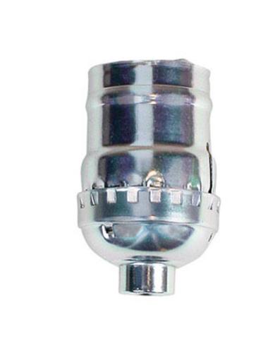 Jandorf 60400 Keyless Lamp Socket, 250 V, Nickel