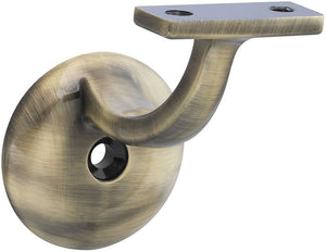 National Hardware N337-139 Handrail Bracket, Zinc Die Cast, Antique Brass