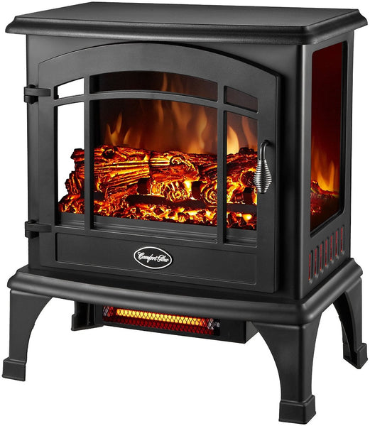 Comfort Glow EQS5140 Sanibel 3-Sided Infrared Quartz Electric Stove, 4600 BTU