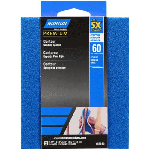 Norton 07660782080 5X Contour Sanding Pads Coarse, 60 Grit