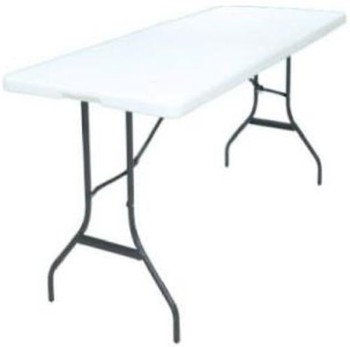 Simple Spaces TBL-072 Portable Folding Table 6&#039;,  White