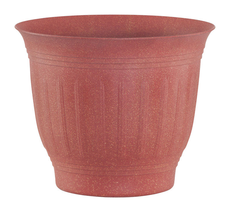 Bloem CLN16-904 Colonnade Flower Pot, Plastic, Brick, 16" x 13" x 9"