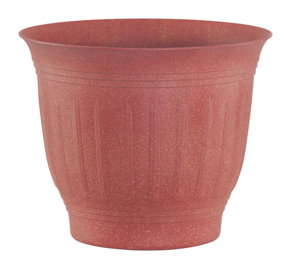 Bloem CLN16-904 Colonnade Flower Pot, Plastic, Brick, 16" x 13" x 9"