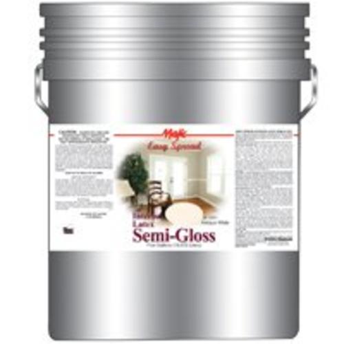 Majic 8-1311-5 Interior Latex Semi Gloss Paint, 5 Gallon, Antique White