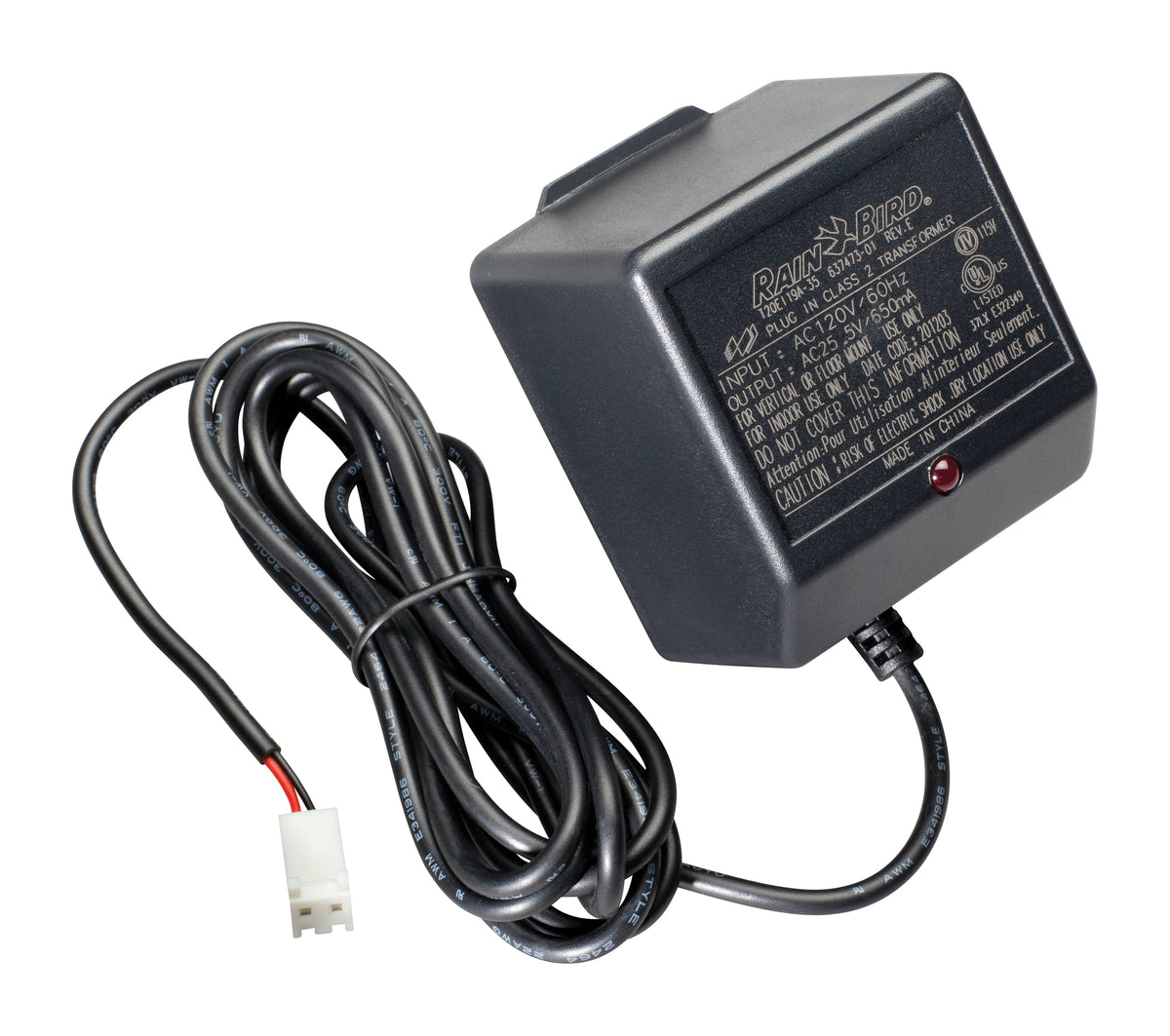 Rain Bird UT1 Sprinkler System Timer Electric Transformer Plug, 24 Watt