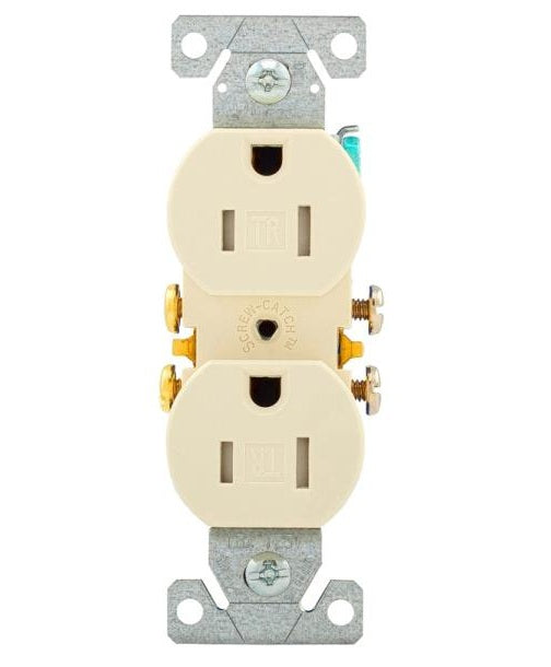 Cooper Wiring TR270LA Straight Blade Tamper Resistant Duplex Receptacle