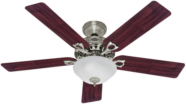 Hunter Fan 53058/22460 Astoria Series Ceiling Fan, 52", Brushed Nickel