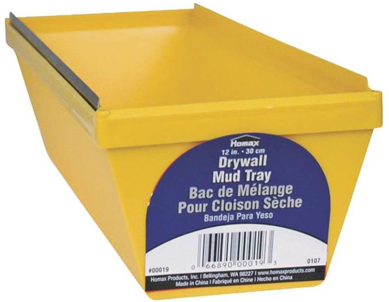 Homax 19 Drywall Mud Pan, 12", Plastic