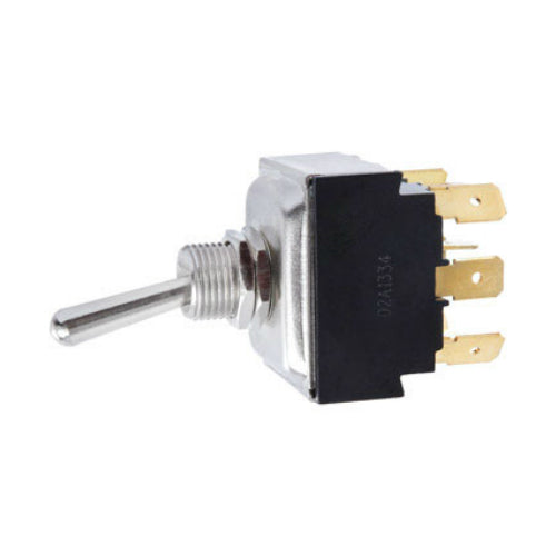 Jandorf 61127 TPDT Toggle Switch, 15 Amp, 125 Volt