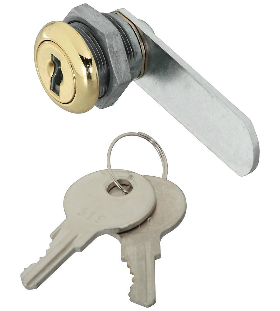 National Hardware N239-145 Door & Drawer Keyed Different Utility Lock, Brass