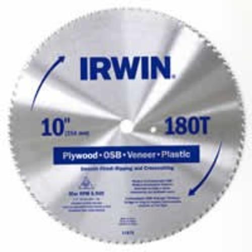 Irwin 11870 180T Plywood Circular Saw Blade, 10"