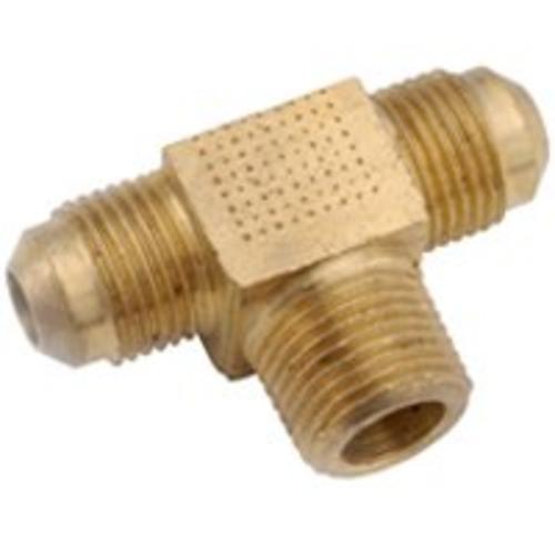 Anderson Metals 754045-0606 Tee Brass Flare Fitting, 3/8" x 3/8"