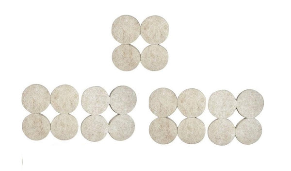 Prosource FE-50200-PS Heavy Duty Furniture Pads, 3/4", Card of 20