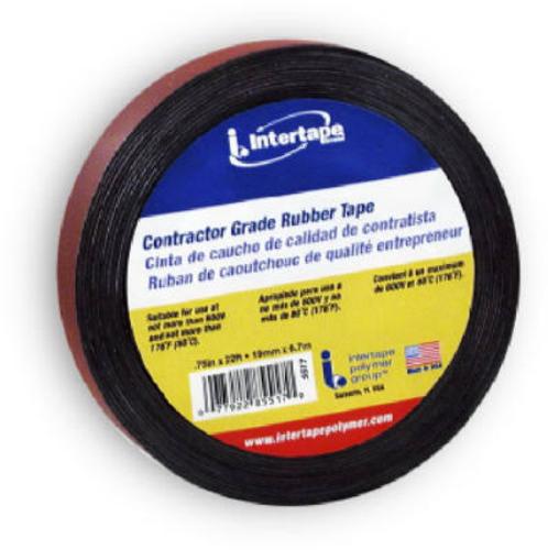 Intertape 5517 Rubber Electrical Tape, 3/4" x 22&#039;