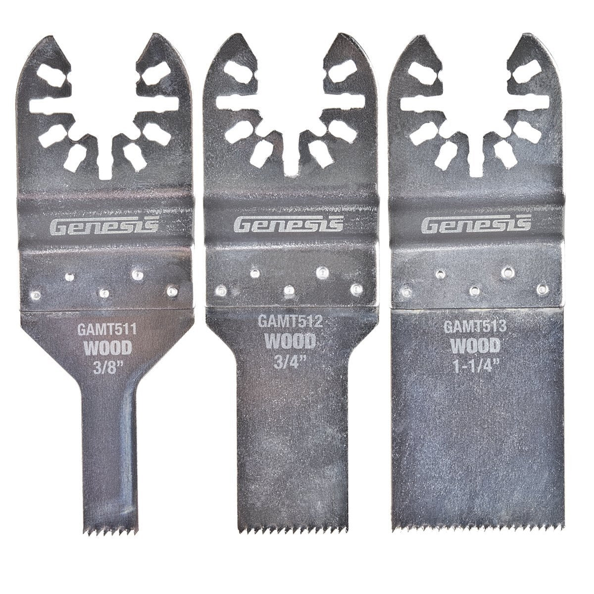 Genesis GAMT501 Flush Cut Blade Assortment Pack, 3 Blades
