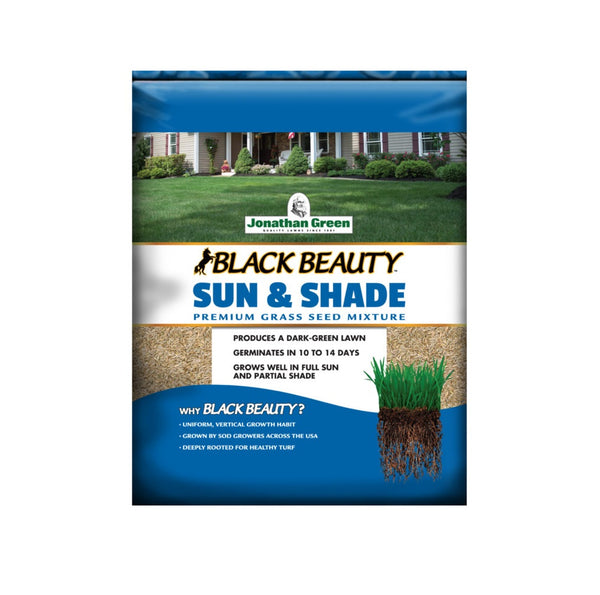 Jonathan Green 12007 Black Beauty Sun and Shade Grass Seed Mix, 50 Lb