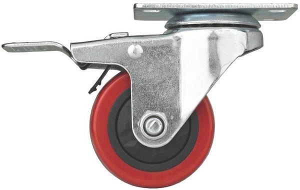 ProSource JC-386-G Swivel Caster With Brake, 3 Inch