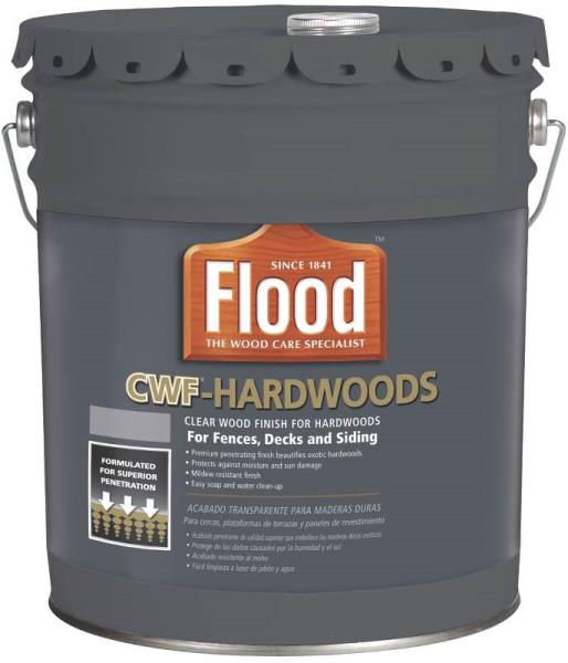 Flood FLD380-05 CWF Hardwoods Exterior Wood Finish, 5 Gallon, Natural