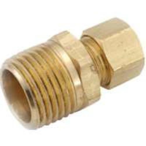 Anderson Metals 750068-0812 Brass Compression Fitting Connector, 1/2" x 3/4"