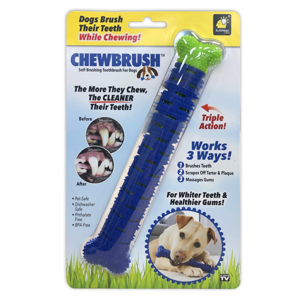 Chew Brush 13597-6 As Seen On TV Self Brushing Toothbrush, Blue