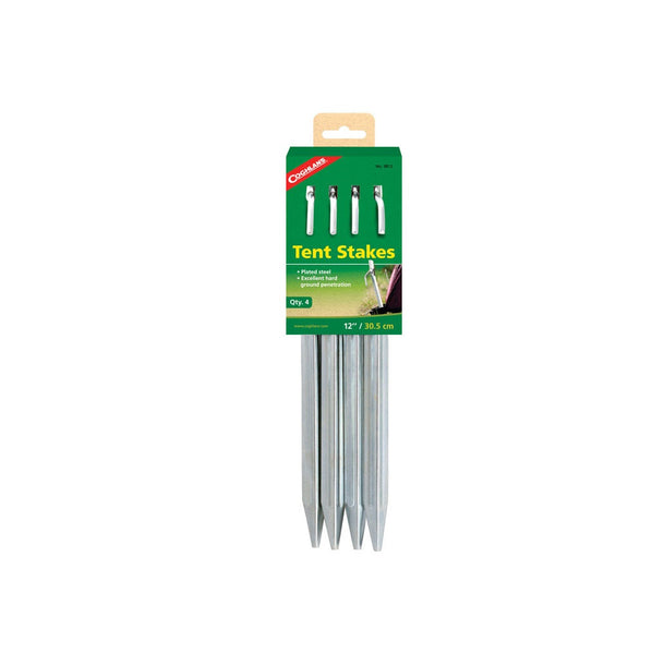 Coghlan's 9812 Tent Stakes, Silver, 12 in