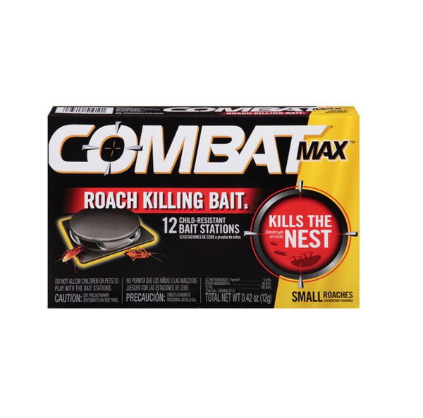 Combat 51910 Max Roach Bait Station, Pack of 12