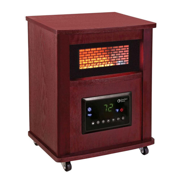 Comfort Zone CZ2032C Deluxe Infrared Quartz Heater, 750/1500 Watts, 120 Volt