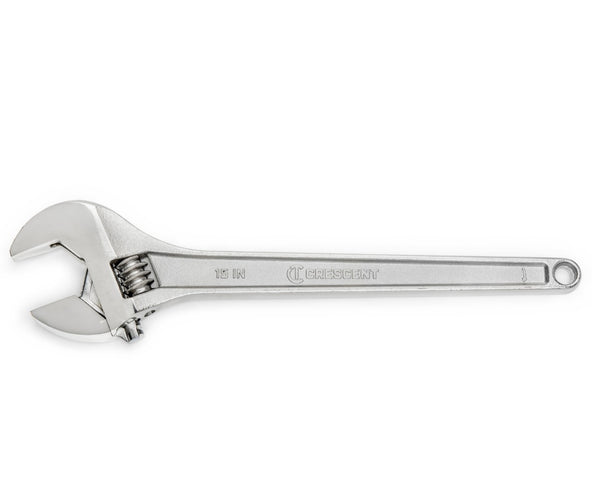 Crescent AC115 Adjustable Tapered Handle Wrench, Chrome Plated, 15"