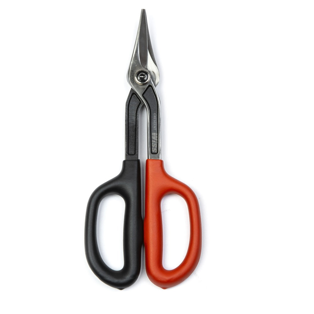 Crescent Wiss WDF10D Combination Duckbill Pattern Tinner Snips, 10-1/4 Inch, Black/Red