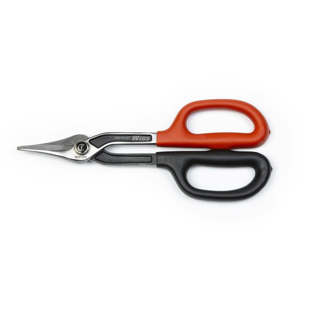 Crescent Wiss WDF10D Combination Duckbill Pattern Tinner Snips, 10-1/4 Inch, Black/Red