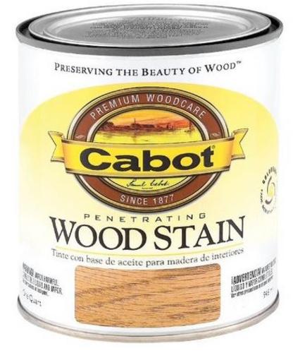 Cabot 144.0008123.005 Interior Oil Wood Stain, 1 Quart, Colonial Maple
