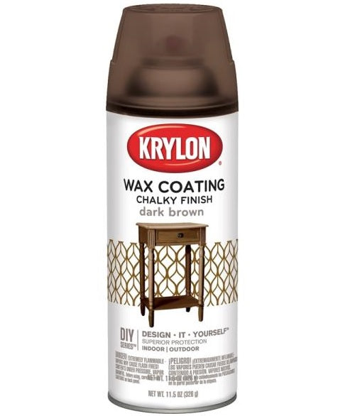 Krylon K04119000 Chalky Finish Wax Coating Spray Paint, 11.5 Oz