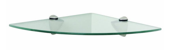 Knape & Vogt KT-0134-1212SN Glass Corner Shelf Kit, Satin Nickel, 12" x 12"