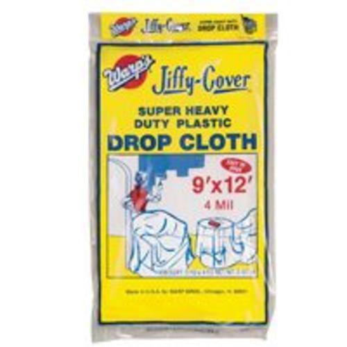 Warp&#039;s 4JC-912 Plastic Dropcloth, 9&#039; X 12&#039;