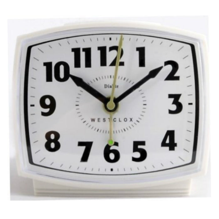 Westclox 22192 Electric Alarm Clock, White Case