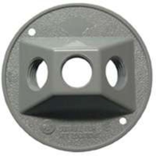 Bell 5197-5 Round Weatherproof Lampholder Cover, Gray