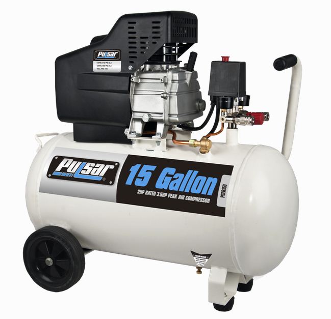 Pulsar PCE6150 Air Compressor, 15 Gallon, 3.5 Peak Hp