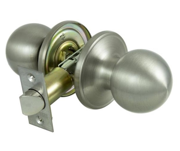 ProSource T3P30V-PS 6-Way Adjustable Tubualar Passage Knob Lockset, Stainless Steel