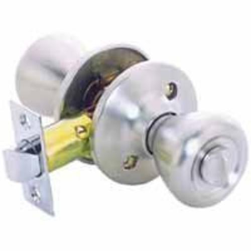 Toolbasix 5764SS-BK-BP Tulip Privacy Lockset, Stainless Steel Box