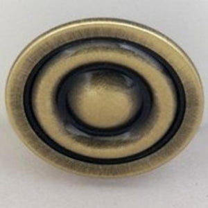 Mintcraft C933AB Antique Brass Knob 1-3/8" Zinc Alloy