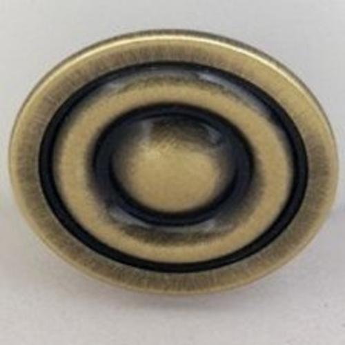 Mintcraft C933AB Antique Brass Knob 1-3/8" Zinc Alloy