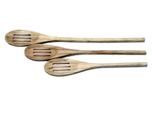 Chef Craft 20985 Slotted Wooded Spoon Set, 16"