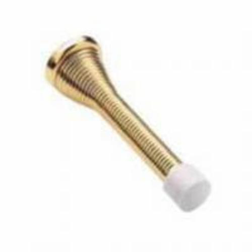 Mintcraft H6271004W Heavy-Duty Spring Doorstop, White, Rubber Tip