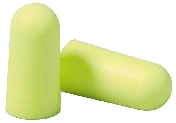 3M 310-1250 E-A-Rsoft Disposable Uncorded Cone Neons Earplugs, Yellow