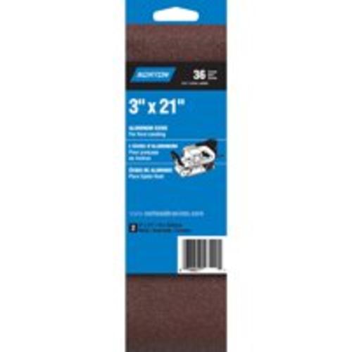 Norton 07660702243 Power Sanding Belts 3" x 21", Aluminum Oxide