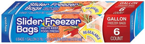 FLP 1310 Easy- Pack Zip Top Slider Freezer Bags, 1 Gallon